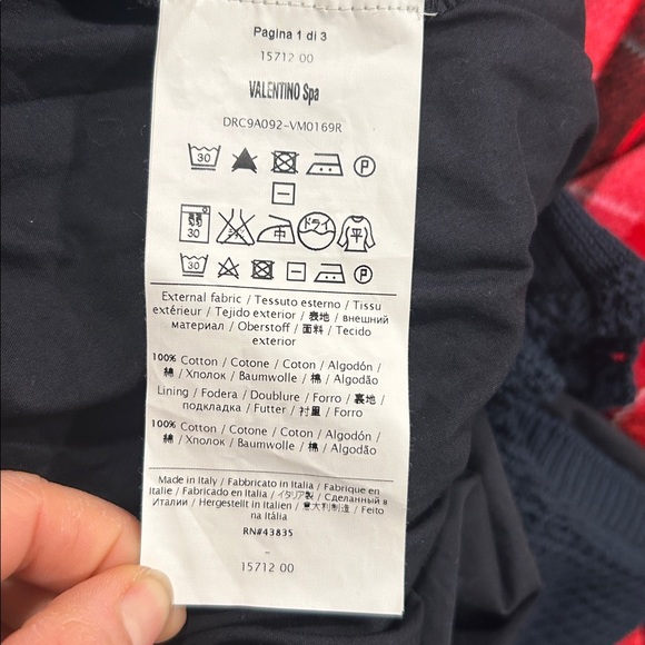 RED Valentino Navy Crochet Cotton Fit & Flare Dress Made in Italy Size Large - Picture 11 of 12